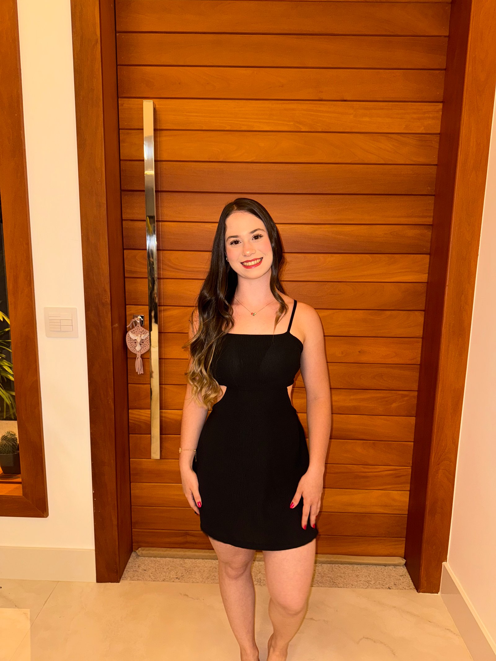 de vestido preto
